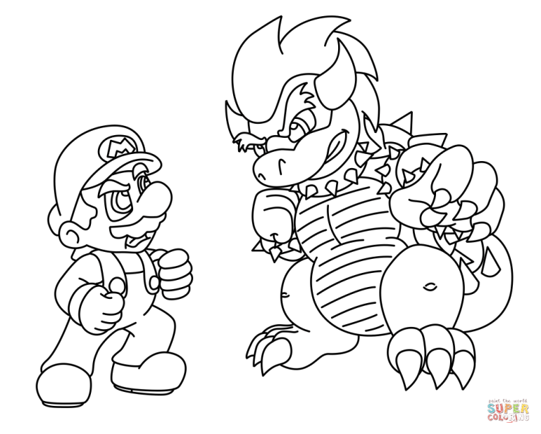 Bowser Coloring Page