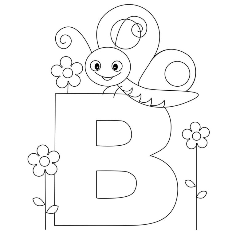 Letter B Coloring Pages