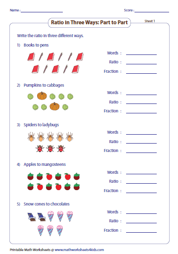 Ratio Worksheets