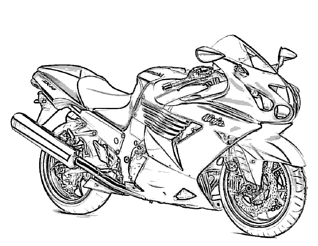 Motorcycle Coloring Pages