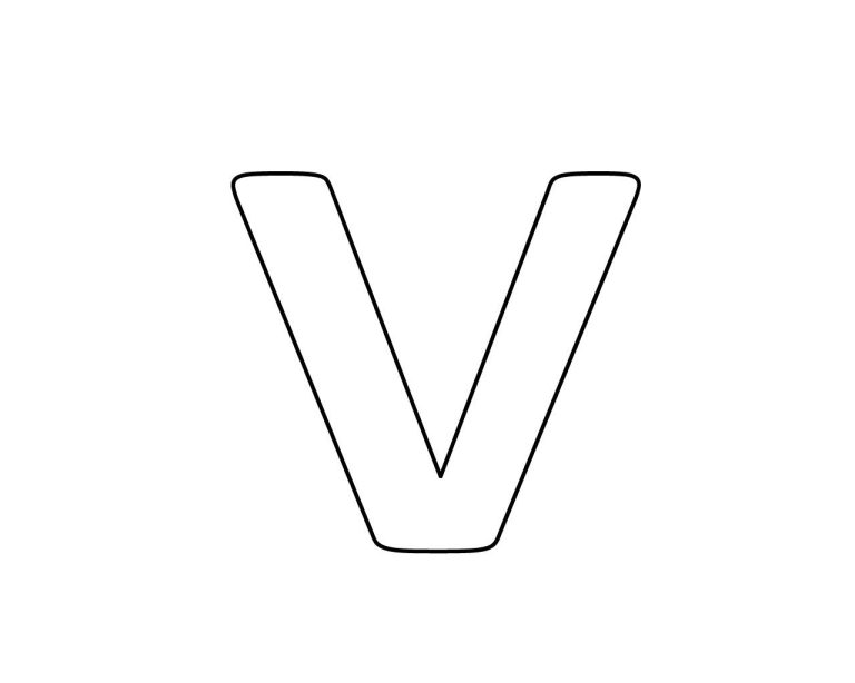 Letter V Coloring Pages