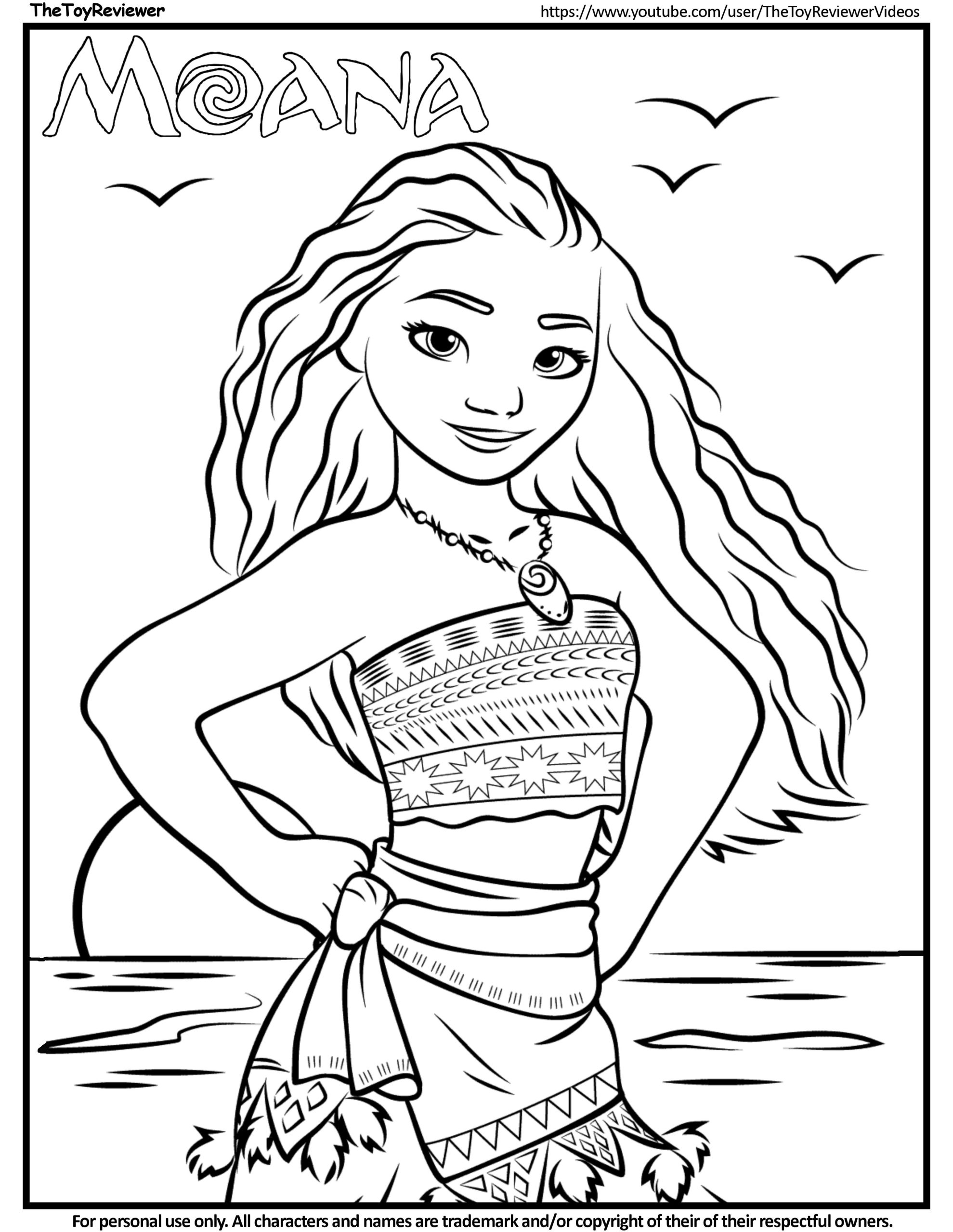 Moana Coloring Pages