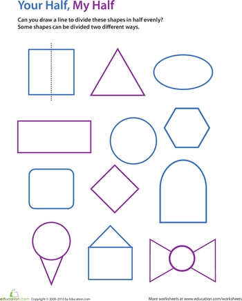 Symmetry Worksheets