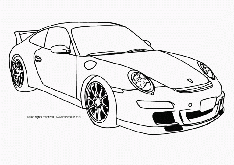 Car Colouring Pictures