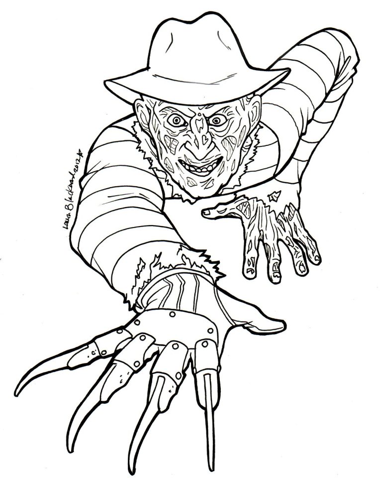 Freddy Krueger Coloring Pages