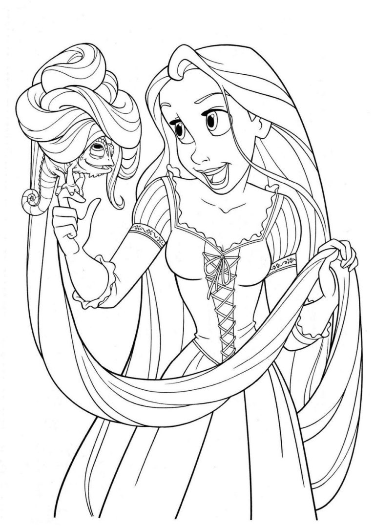 Rapunzel Coloring Sheet