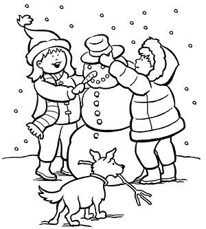 Winter Coloring Pages For Kids