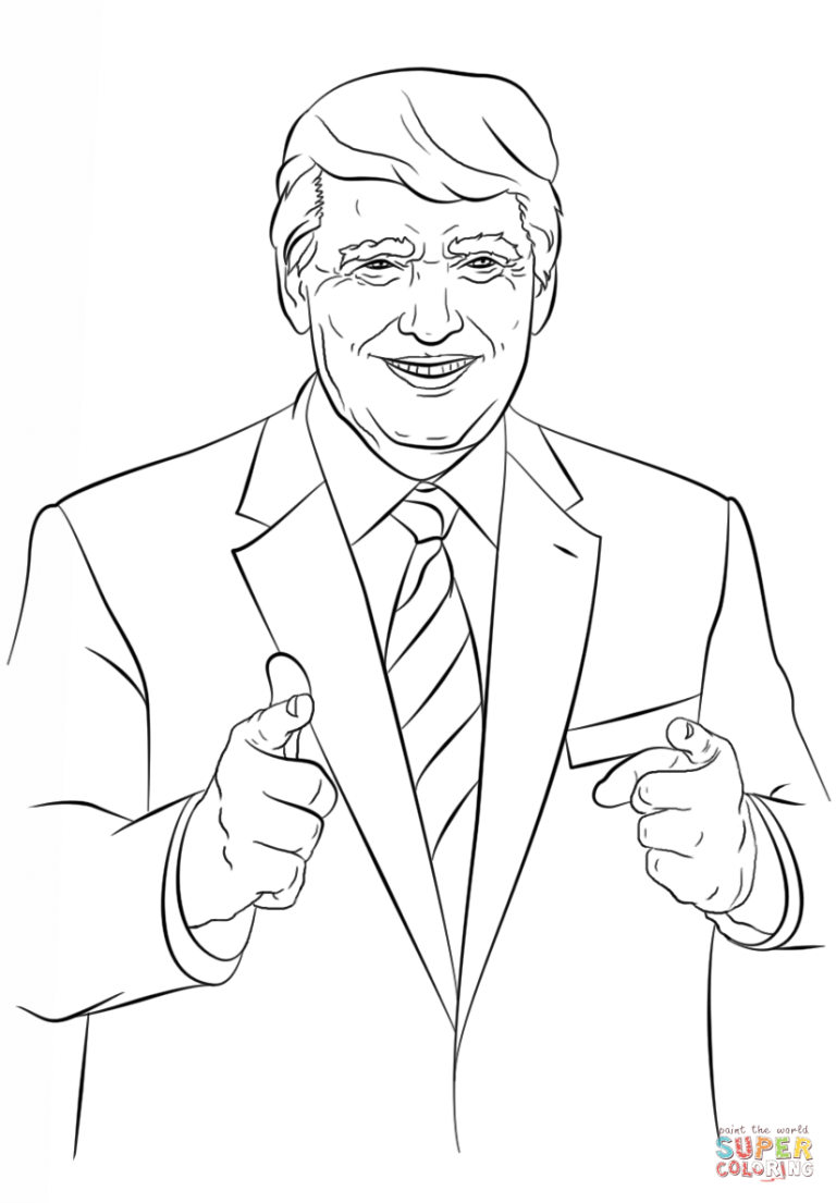 Donald Trump Coloring Pages