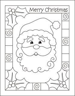 Christmas Card Colouring Book