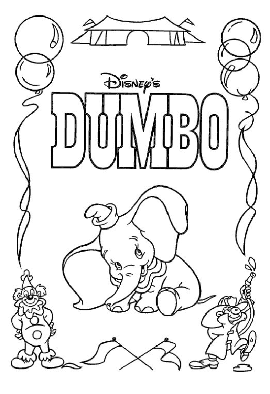 Dumbo Coloring Pages