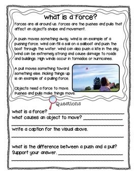 Forces And Motion Worksheet