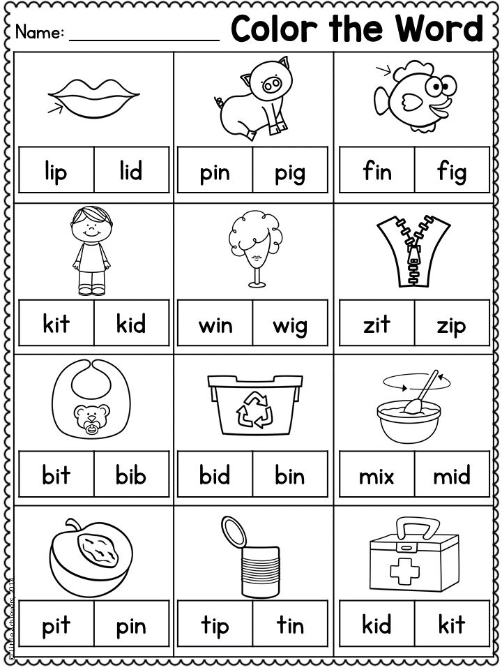 Cvc Words Worksheets