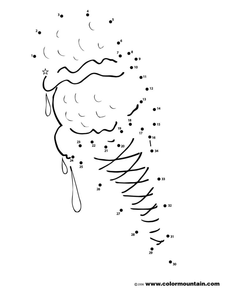 Dot To Dot Coloring Pages