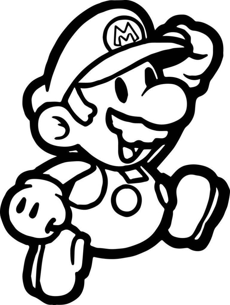 Paper Mario Coloring Pages