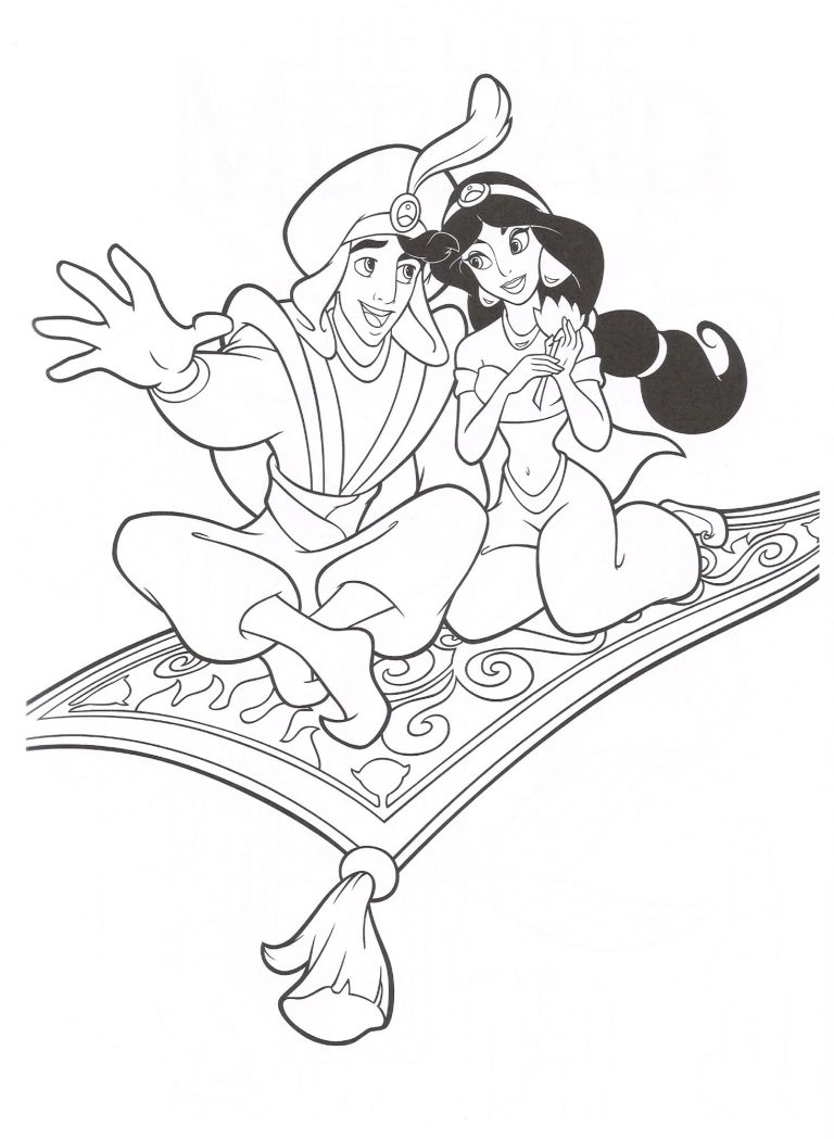 Aladdin Coloring Pages