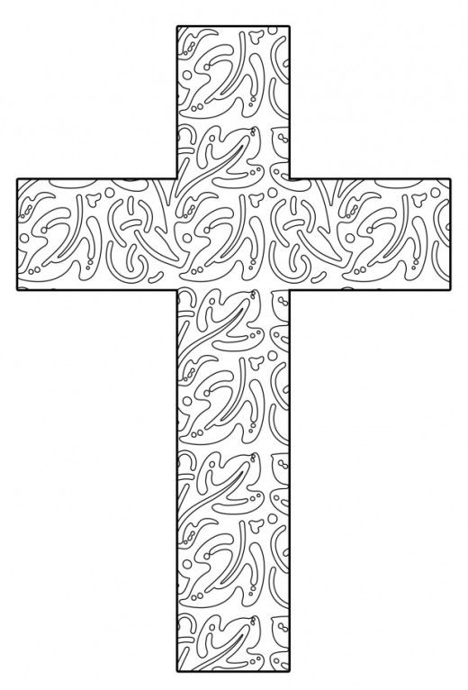 Cross Coloring Pages