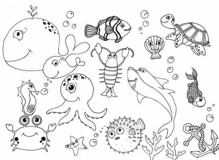 Sea Animals Coloring Pages