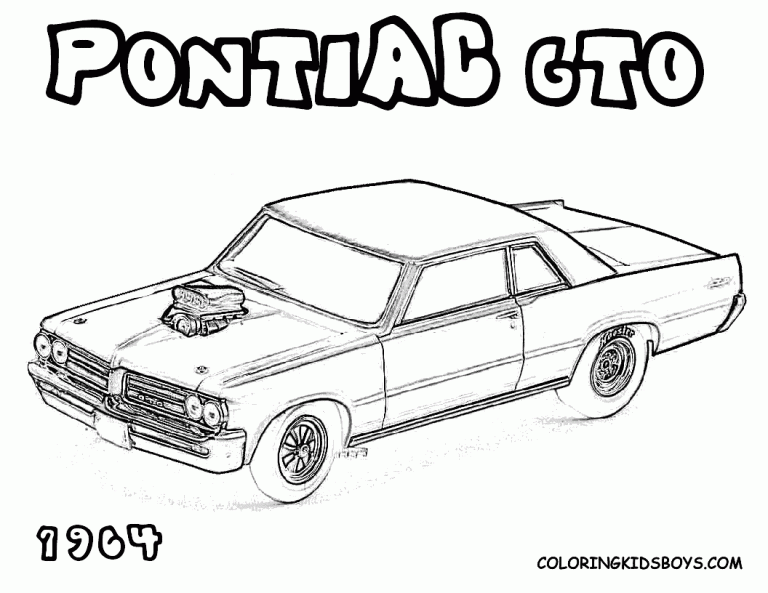 Muscle Car Coloring Pages