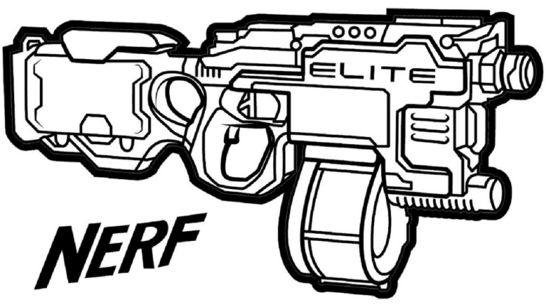 Nerf Coloring Pages