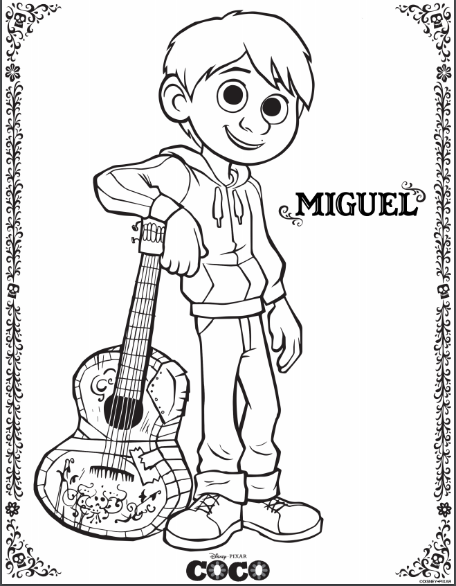 Coco Coloring Pages