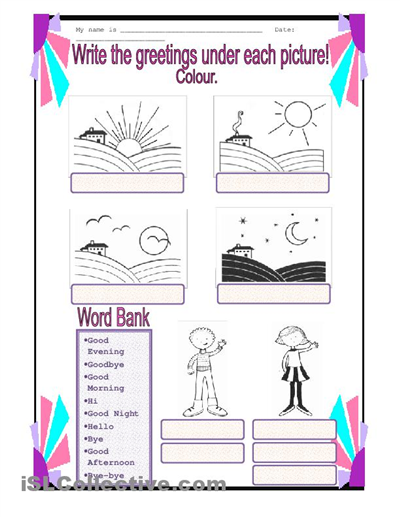 Spanish Worksheets For Kids