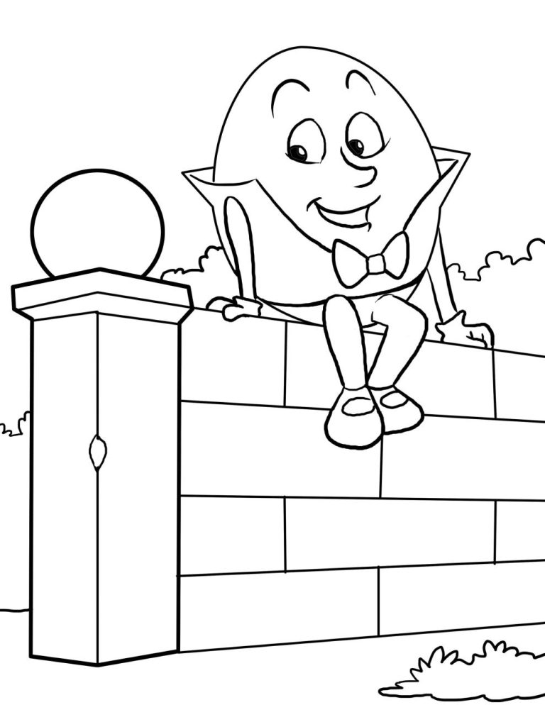 Humpty Dumpty Coloring Page