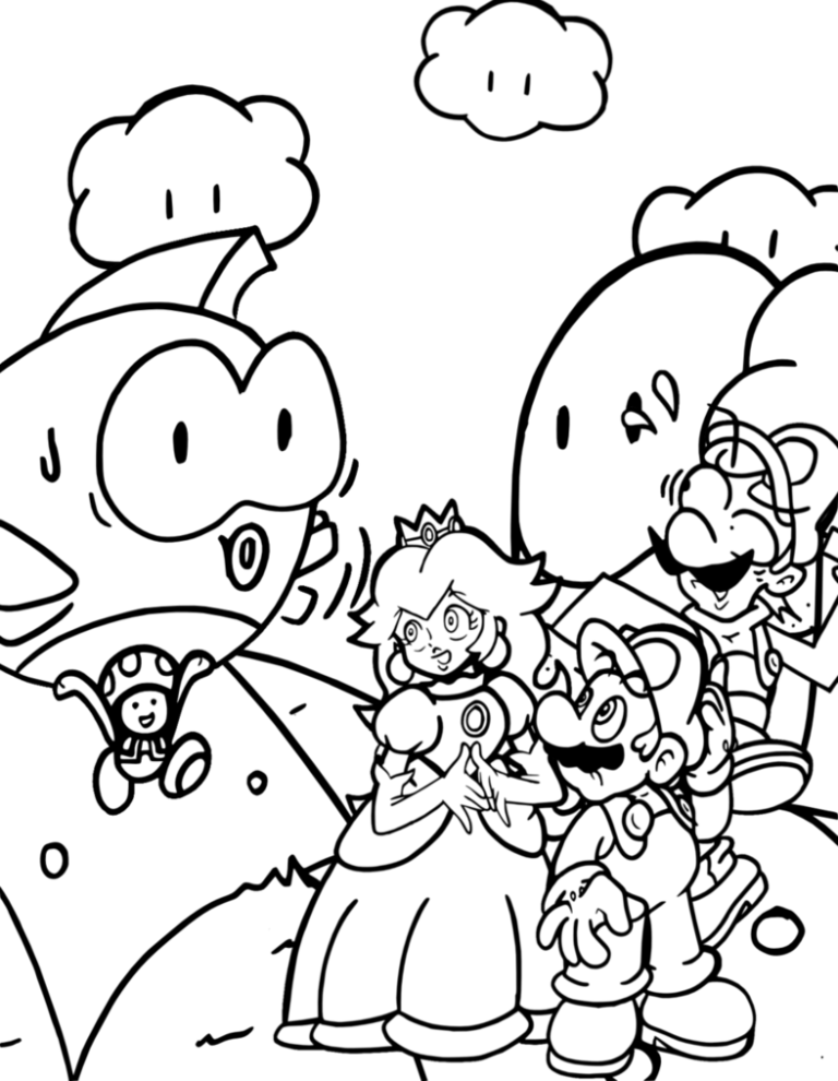 Nintendo Coloring Pages