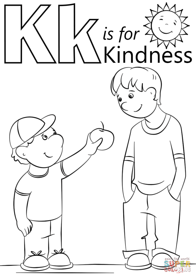 Kindness Coloring Pages