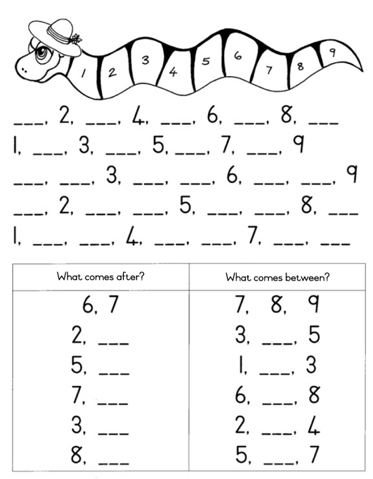 Printable Grade R Maths Worksheets