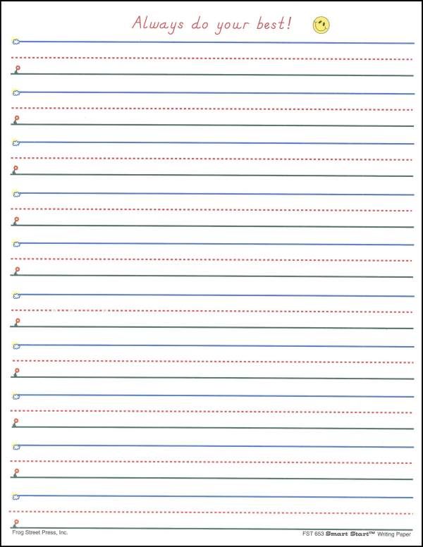 Handwriting Practice Paper Pdf