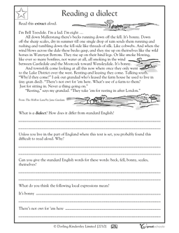 Reading Comprehension Worksheets 6th Grade