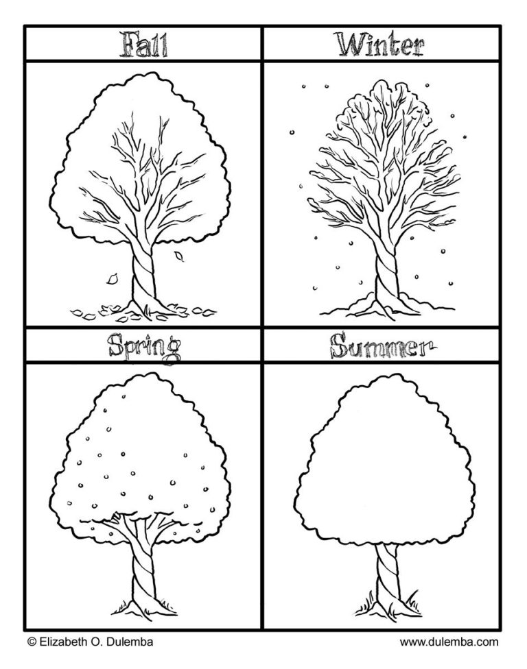 Seasons Coloring Pages