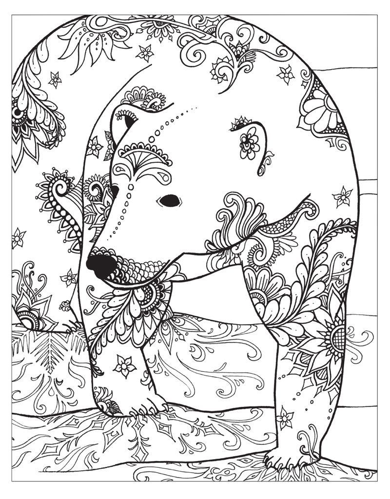 Winter Coloring Pages For Adults Pdf