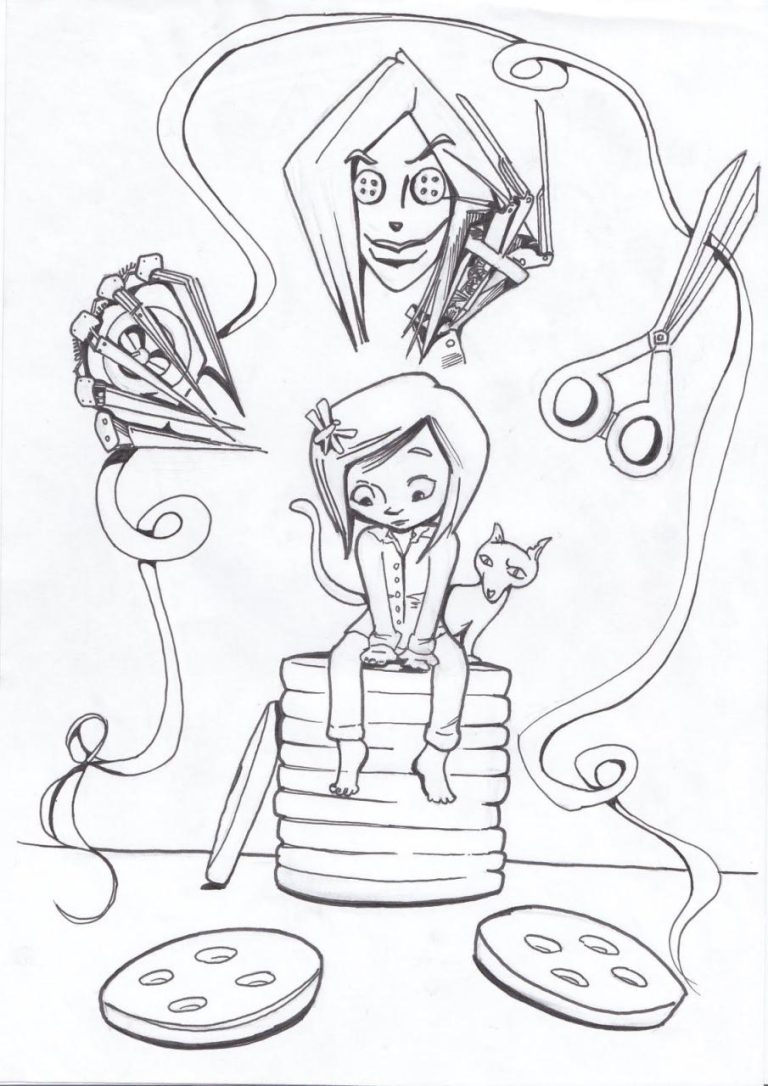 Coraline Coloring Pages