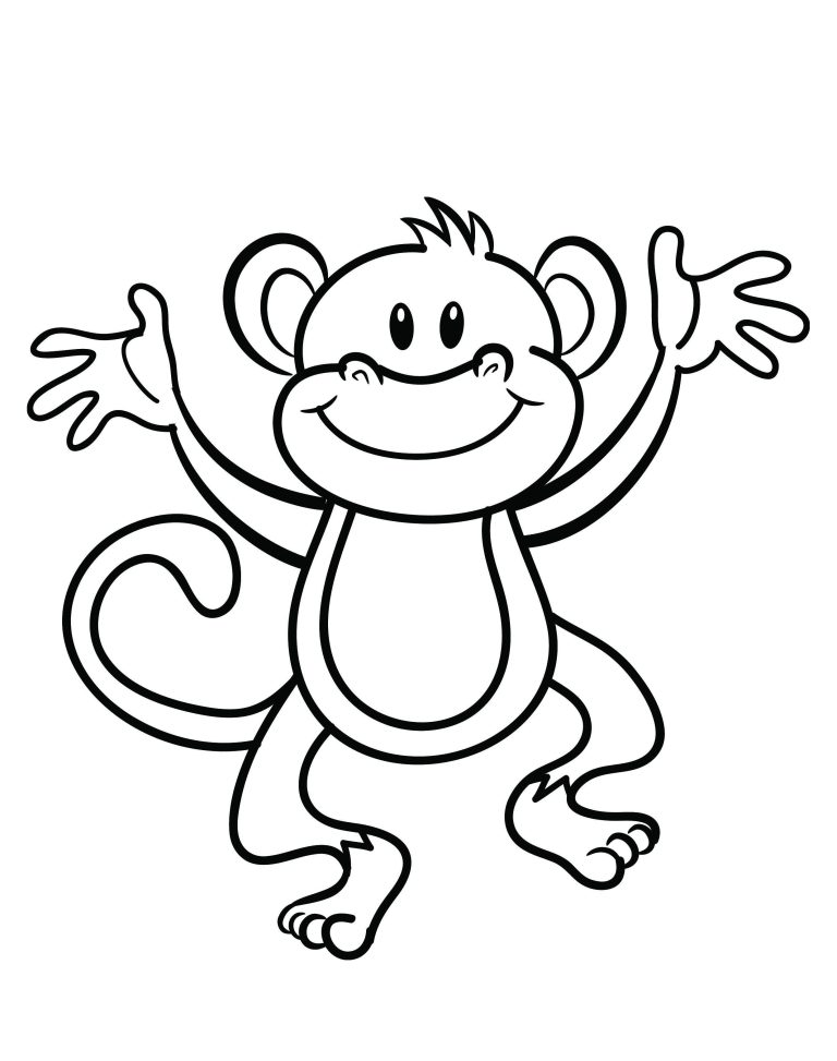 Monkey Coloring Pages