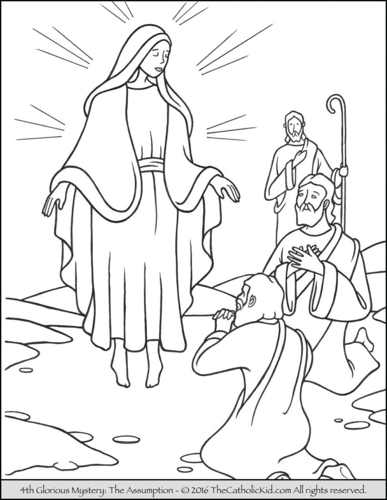 Rosary Coloring Page