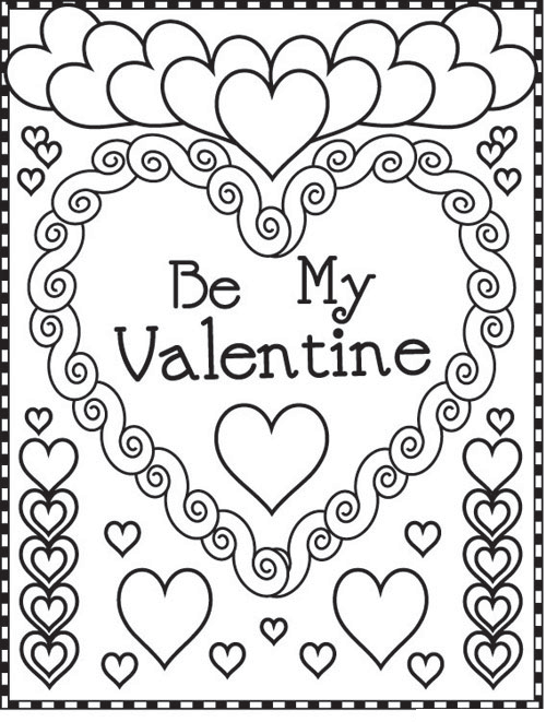 Free Printable Valentine Coloring Pages