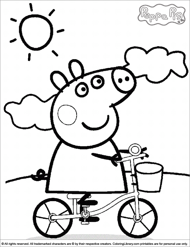 Peppa Pig Coloring Pages Free