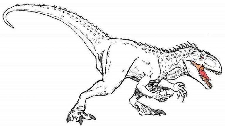 Indominus Rex Coloring Page