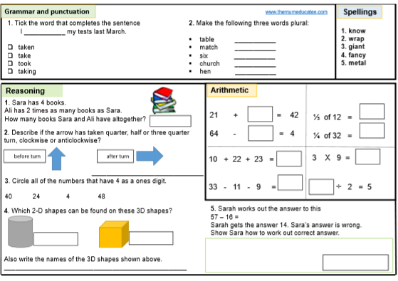 Year 2 Sats Practice Worksheets