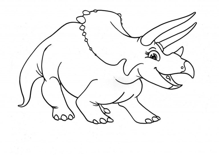 Triceratops Coloring Page