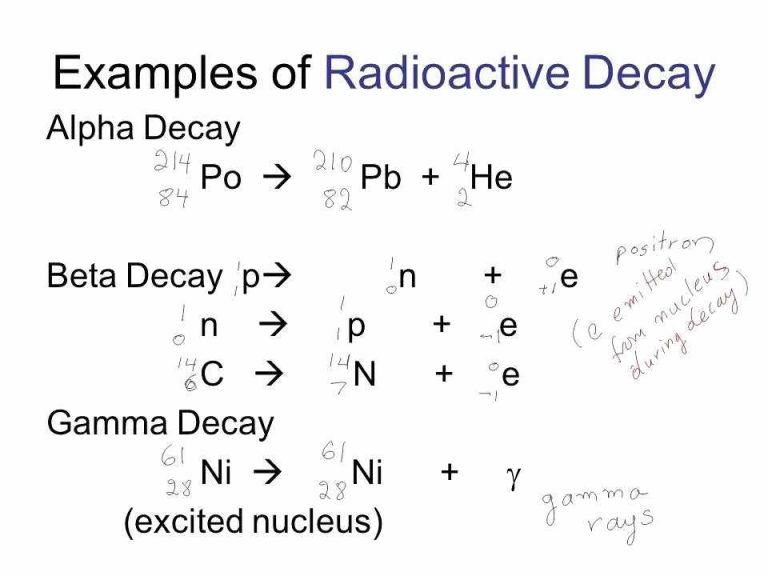 Nuclear Decay Worksheet