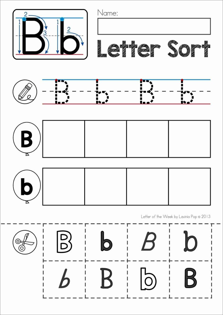 Letter B Worksheets