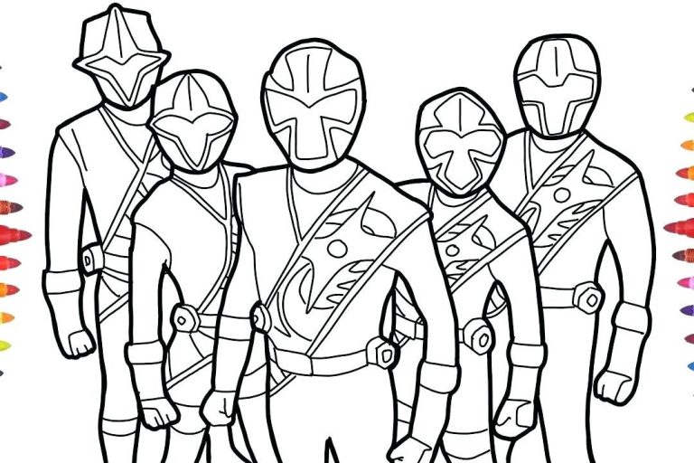 Power Rangers Ninja Steel Coloring Pages