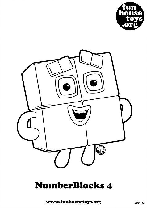 Numberblocks Colouring Pages