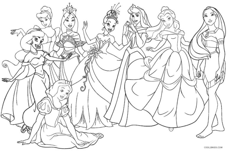 Free Princess Coloring Pages