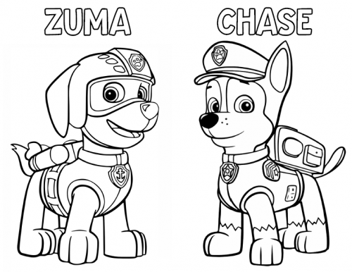 Chase Coloring Page