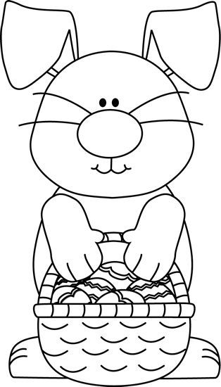 Black And White Easter Coloring Pages