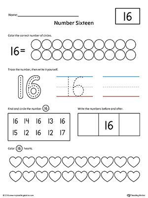 Numbers Worksheet