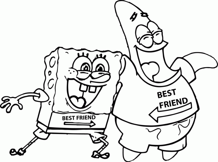 Spongebob And Patrick Coloring Pages